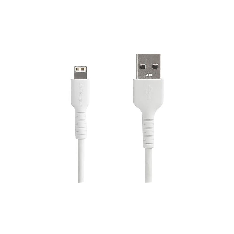StarTech.com 6.6 ft USB Lightning, White (RUSBLTMM2M) image 1