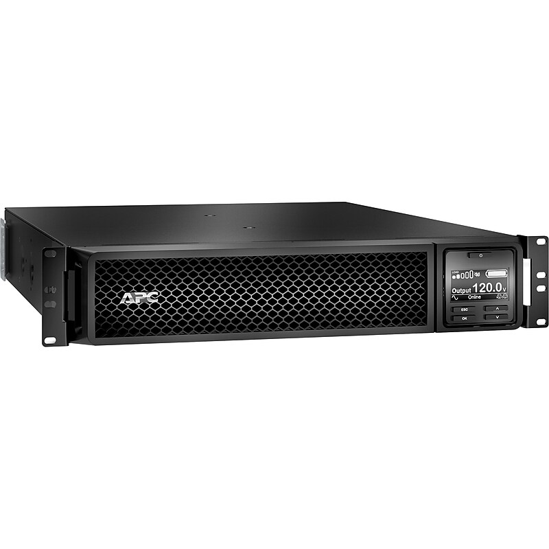 APC Smart-UPS SRT 1500VA RM Network Card 1500VA Management Card, 6-Outlets, Black (SRT1500RMXLA-NC) image 1