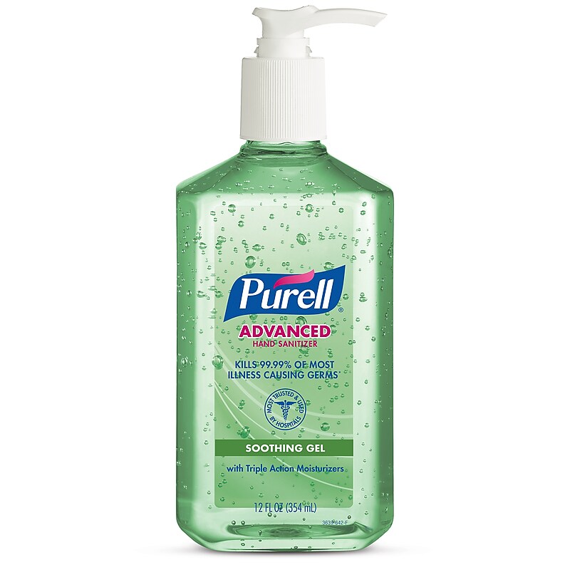 PURELL Advanced 70% Alcohol Gel Hand Sanitizer, Fresh Scent, 12 oz. (3639-12) image 1