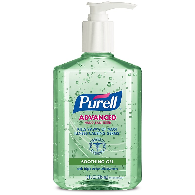 PURELL Advanced Soothing 8 oz.  Gel Hand Sanitizer, Fresh Scent (9674-12) image 1