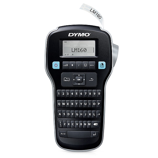 DYMO Label Maker LabelManager 160 Portable Label Maker One-Touch Smart Keys Large Display for Home & Office Organization Easy-to-Use Renewed QWERTY Keyboard