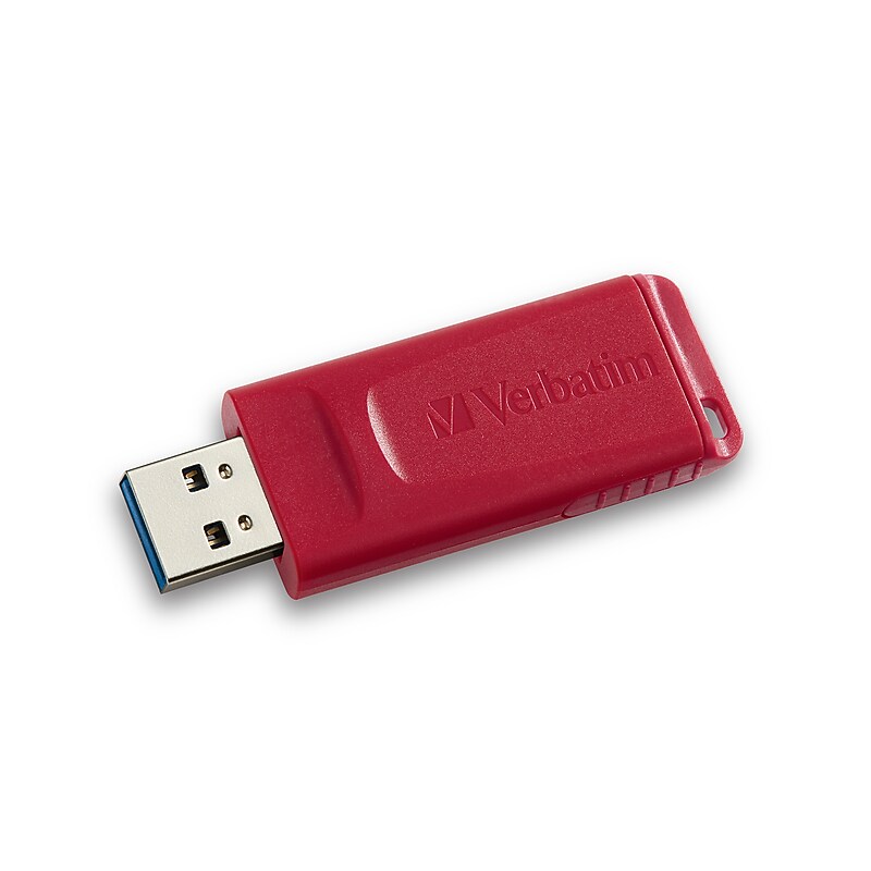 Verbatim Store 'n' Go 128GB USB 2.0 Type A Flash Drive, Red (98525) image 1