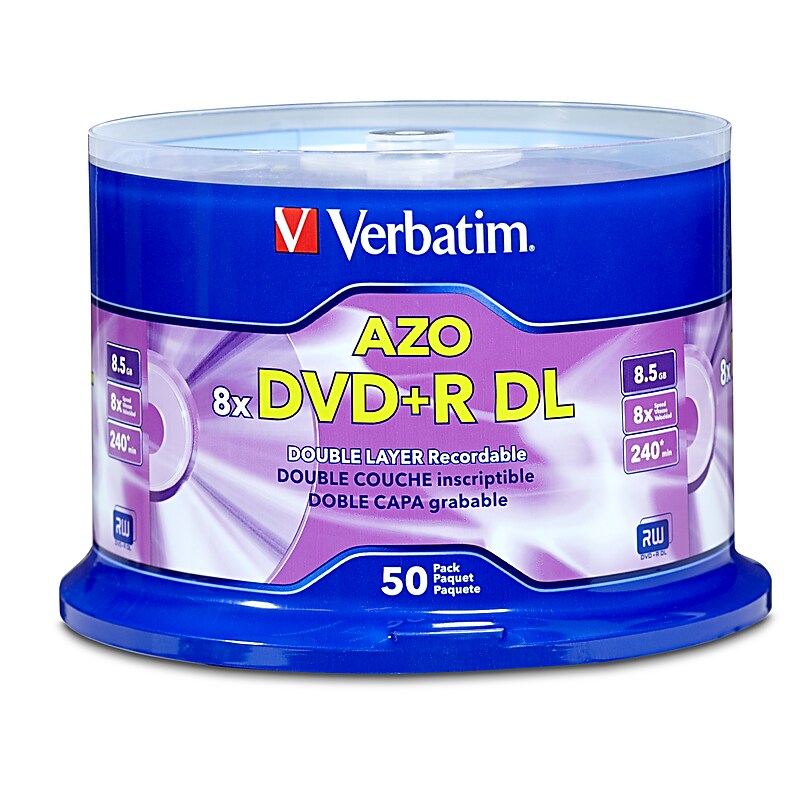 Verbatim 97000 8x DVD+R DL., 50/Pack image 1