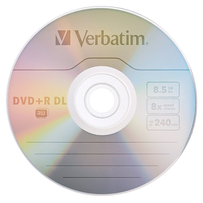 Verbatim 97000 8x DVD+R DL., 50/Pack | Staples