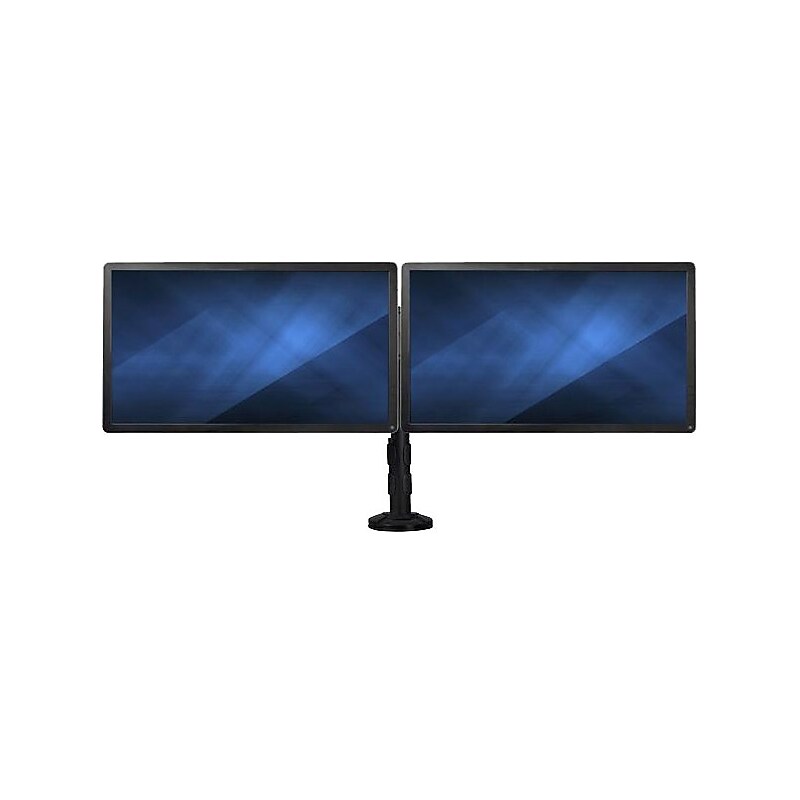 StarTech Desk-Mount Dual-Monitor Arm, Adjustable Monitor Stand, Up to 27", Black (ARMBARDUOG) image 1