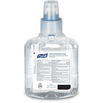 Purell Advanced Foaming Hand Sanitizer Refill for LTX-12 Touch-Free Dispenser, 1200 mL., 2/CT (1905-02)