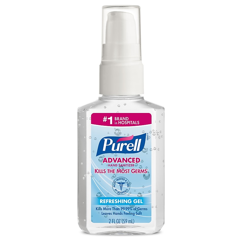 PURELL Advanced Refreshing 2 oz. Gel Hand Sanitizer, Clean Scent (9606-24) image 1