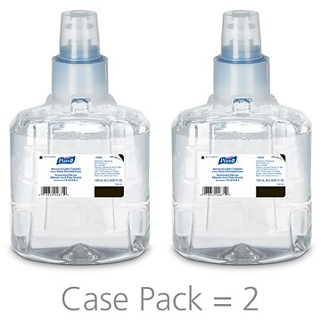 PURELL® Advanced Green Certified Foaming Hand Sanitizer Refill for LTX-12™ Touch-Free Dispenser, 1200 mL., 2/CT (1904-02)