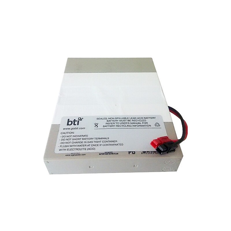 BTI Replacement Battery 1U for TRIPP LITE, UPS Battery, Lead Acid (RBC62-1U-BTI) image 1