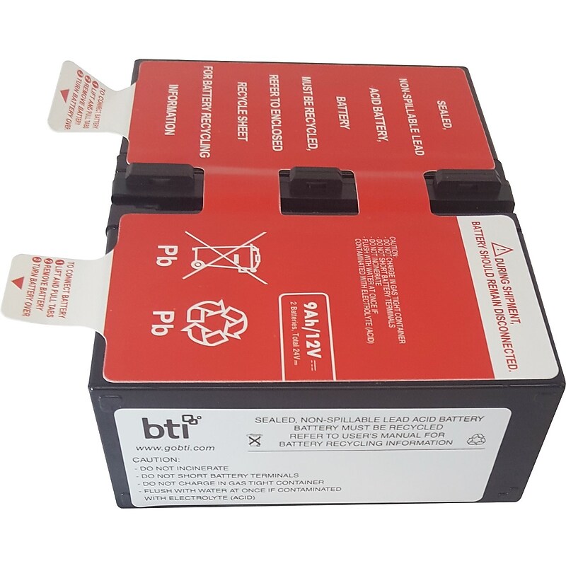 BTI Replacement Battery RBC124 for APC, UPS Battery, Lead Acid (APCRBC124-SLA124) image 1