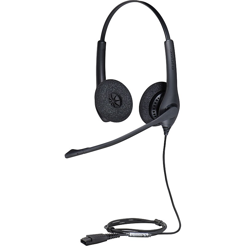 Jabra BIZ 1500 Duo QD GSA Stereo Wired Headset, Over-the-head, Black (GSA1519-0157) image 1
