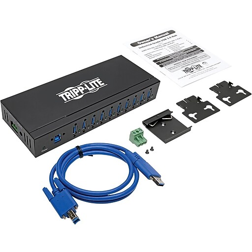 Tripp Lite U360010IND 10Port IndustrialGrade USB 3.0 SuperSpeed Hub
