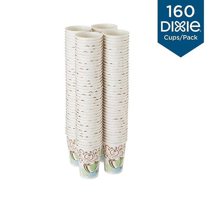 Dixie PerfecTouch Insulated Paper Hot Cup, 12 Oz., Coffee Haze