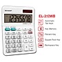 Sharp Elsi Mate EL-310WB 8-Digit Desktop Calculator, White~#|#~m007201903_sc7