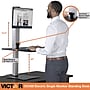 Victor Technology 28" W High Rise™ Electric Single Monitor Standing Desk, Laminate Wood (DC400)  ~#|#~m007201955_sc7