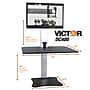 Victor Technology 28" W High Rise™ Electric Single Monitor Standing Desk, Laminate Wood (DC400)  ~#|#~m007201958_sc7