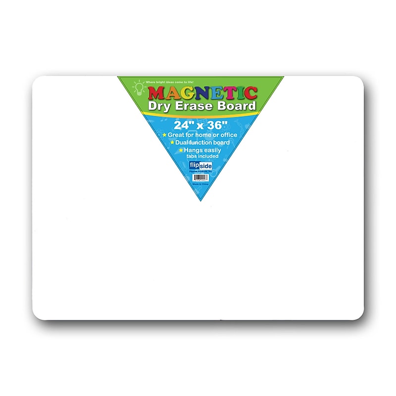 Flipside Products, 24" L x 36" W, Melamine Magnetic Dry Erase Board (FLP10027) image 1