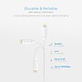 Overtime Lightning USB Cable for iPhone/iPad/iPod Touch, White (DCMFI01-8PINWH)~#|#~m007232340_sc7