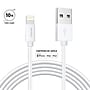 Overtime Lightning to USB-A Charging Cable, 10 ft., White (MFIWHITE10FT)~#|#~m007255680_sc7