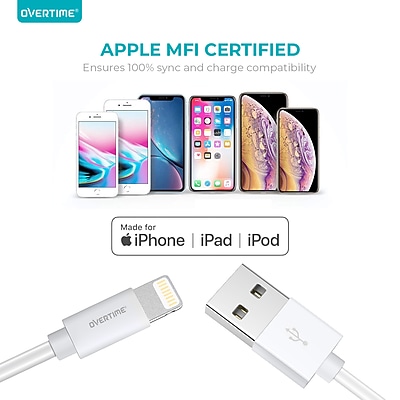 Overtime Lightning to USB-A Charging Cable - Thumbnail 5