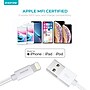 Overtime Lightning to USB-A Charging Cable, 10 ft., White (MFIWHITE10FT)~#|#~m007255685_sc7