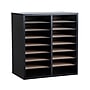AdirOffice 500 Series 16-Compartment Literature Organizer, 20" x 11.8", Black (500-16-BLK)~#|#~m007260532_sc7