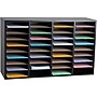 AdirOffice 36-Compartment Literature Organizer, 11.8" x 39.3", Black (500-36-BLK)~#|#~m007260542_sc7