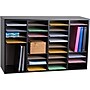 AdirOffice 36-Compartment Literature Organizer, 11.8" x 39.3", Black (500-36-BLK)~#|#~m007260543_sc7