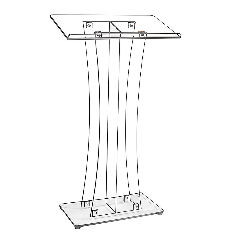 AdirOffice Acrylic Floor Standing Podium Lectern (661-02) image 1