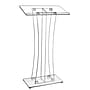AdirOffice Acrylic Floor Standing Podium Lectern (661-02)~#|#~m007260697_sc7