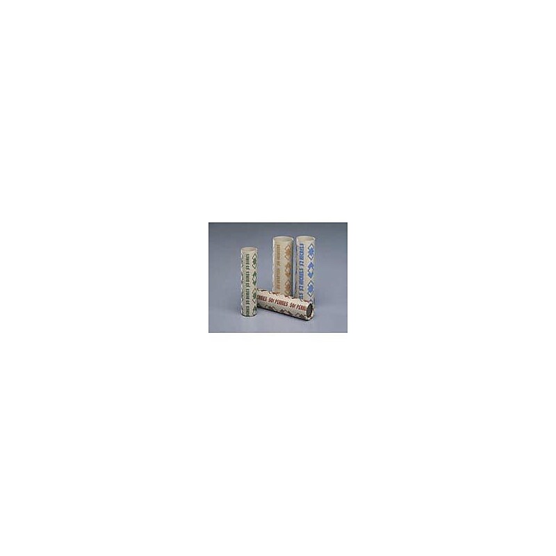 PM Company Pre-formed Tubular Cartridge Paper Coin Wrappers for 50 Dimes, Green, 1,000/Ct image 1