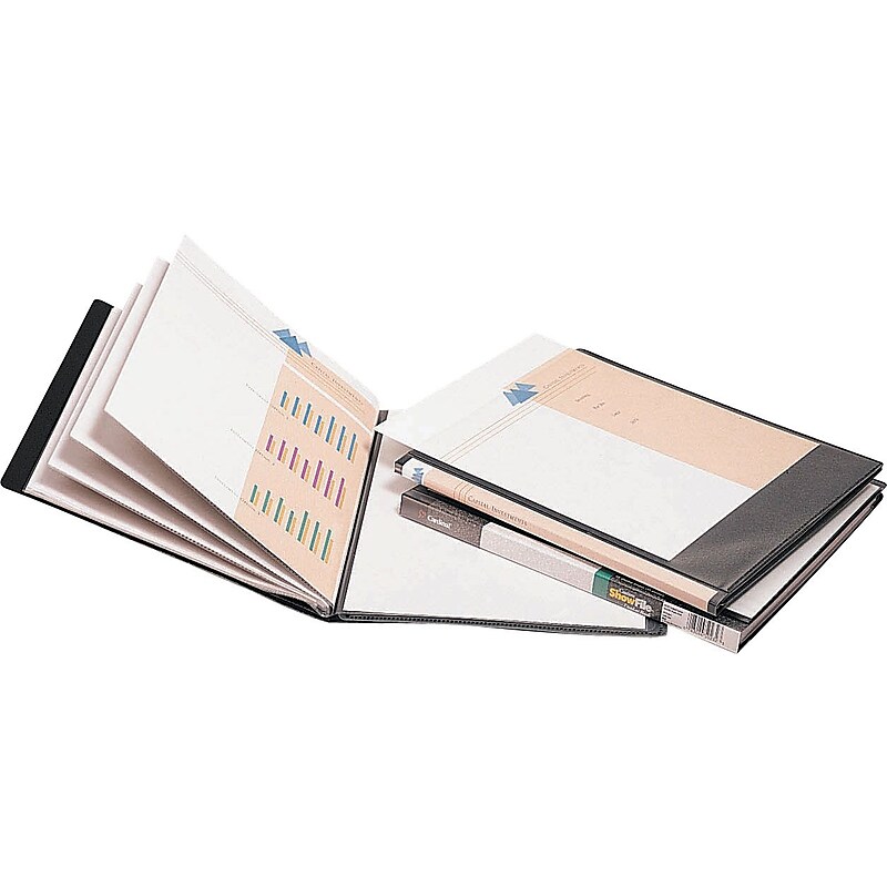 Cardinal ShowFile Display Books, 24 Pages/Book, Black image 1