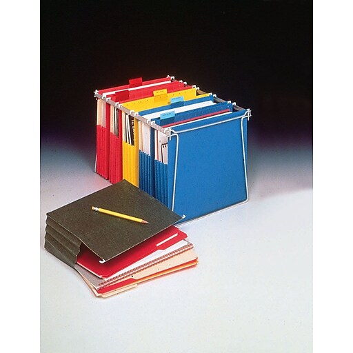 Staples 31/2" Hanging File Pockets, Letter Size, Assorted Colors, 4