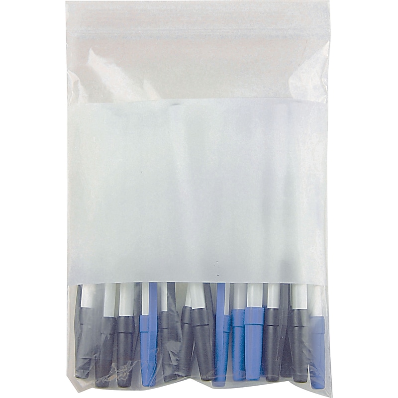 6" x 8" Reclosable Poly Bags, 4 Mil, Clear, 1000/Carton (PB3997) image 1