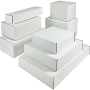 Quill Brand 6"x2"x2" Corrugated Mailers, White, 50/Bundle (M622)