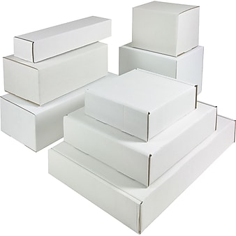 Quill Brand 6"x2"x2" Corrugated Mailers, White, 50/Bundle (M622)