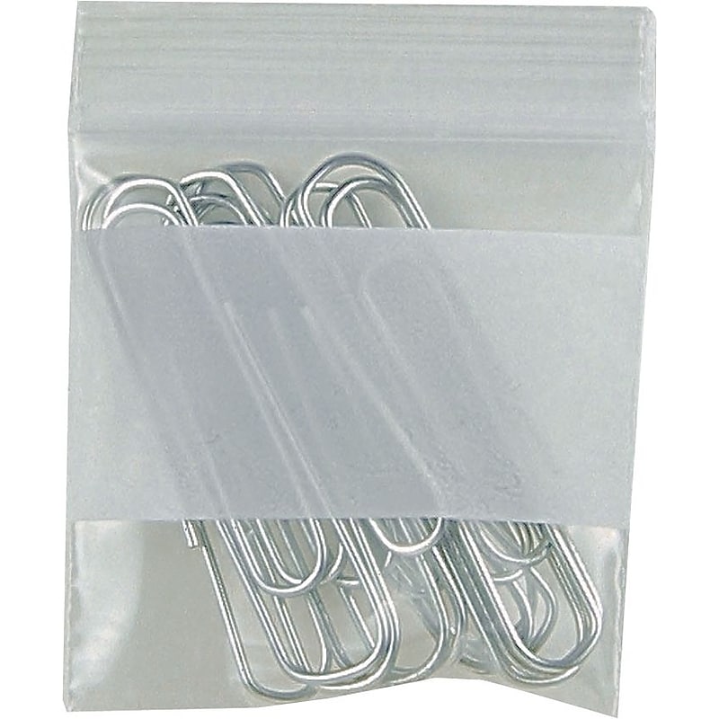 2" x 2" Reclosable Poly Bags, 2 Mil, Clear, 1000/Carton (PB3933) image 1