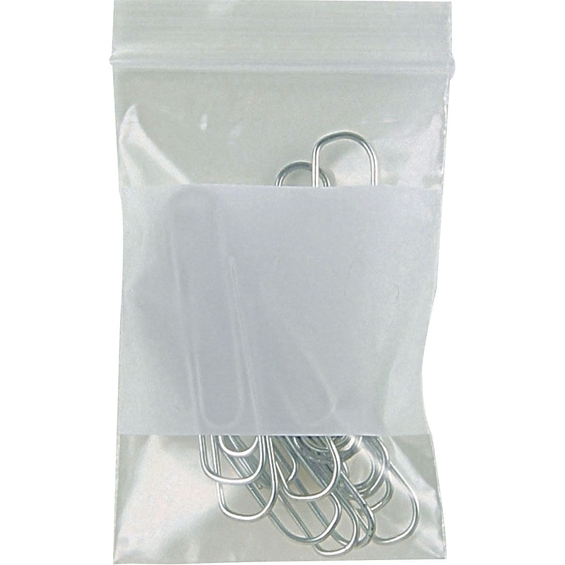 2" x 3" Reclosable Poly Bags, 2 Mil, Clear, 1000/Carton (PB3935) image 1