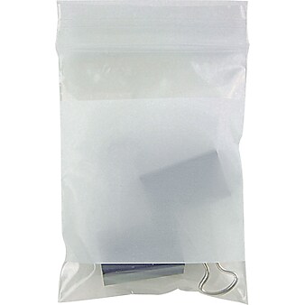 3" x 4" Reclosable Poly Bags, 2 Mil, Clear, 1000/Carton (3940A)