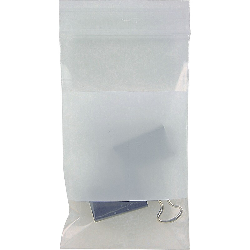 3" x 5" Reclosable Poly Bags, 2 Mil, Clear, 1000/Carton (PB3945) image 1