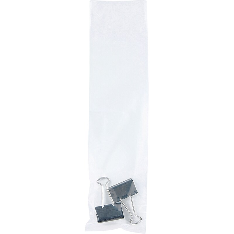 3" x 12" Layflat Poly Bags, 1.5 Mil, Clear, 1000/Carton (42) image 1