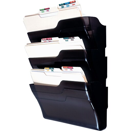 Staples 3Pocket Executive Wall File Starter Set, LetterSize (10867