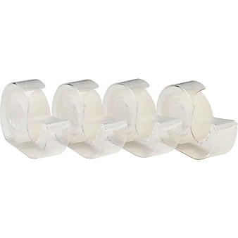 Staples Invisible Tape Caddies, 3/4" x 11.1 yds, 4/Pack (52384-P4D)