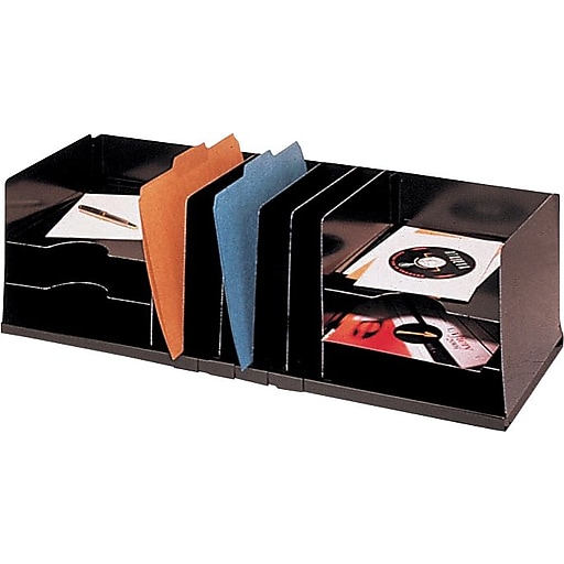 SteelMaster® FullTop Adjustable Black Desk Organizer at Staples