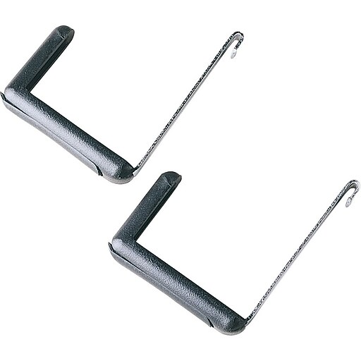 quartet Cubicle Hanger, Black, Pair (7502) Staples