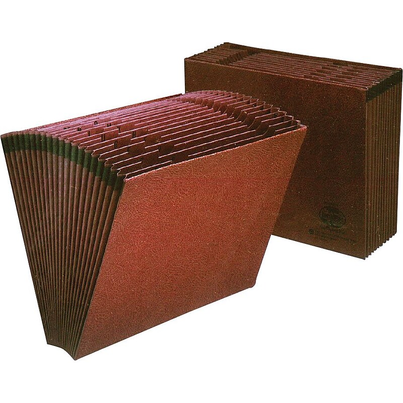 Pendaflex Earthwise Recycled Expanding Files, A-Z Index, Legal Size, Redrope (ER19A) image 1