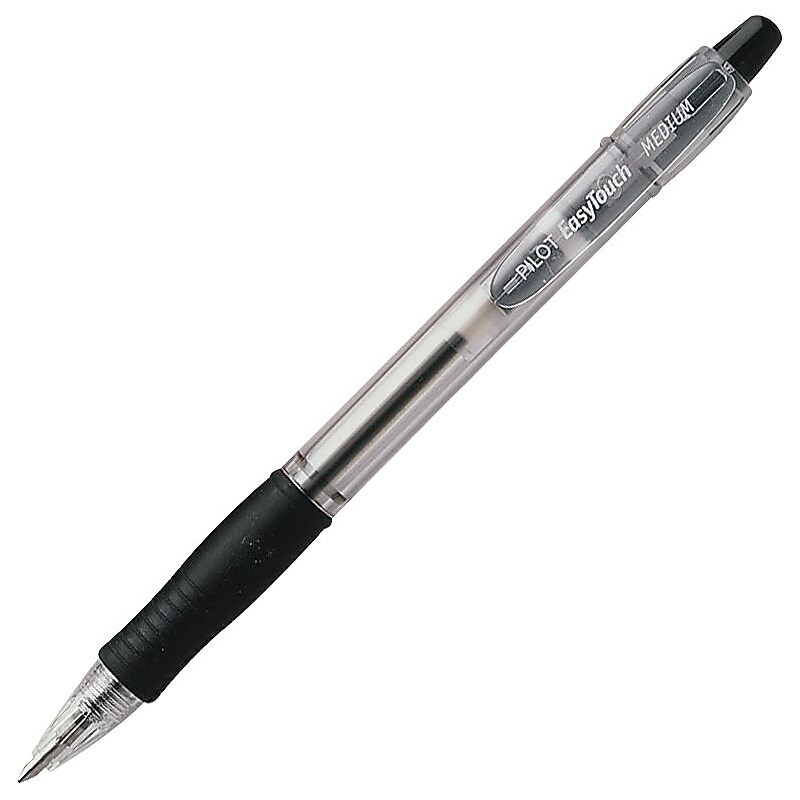 Pilot EasyTouch Retractable Ballpoint Pen, Medium Point, Black Ink (32220) image 1