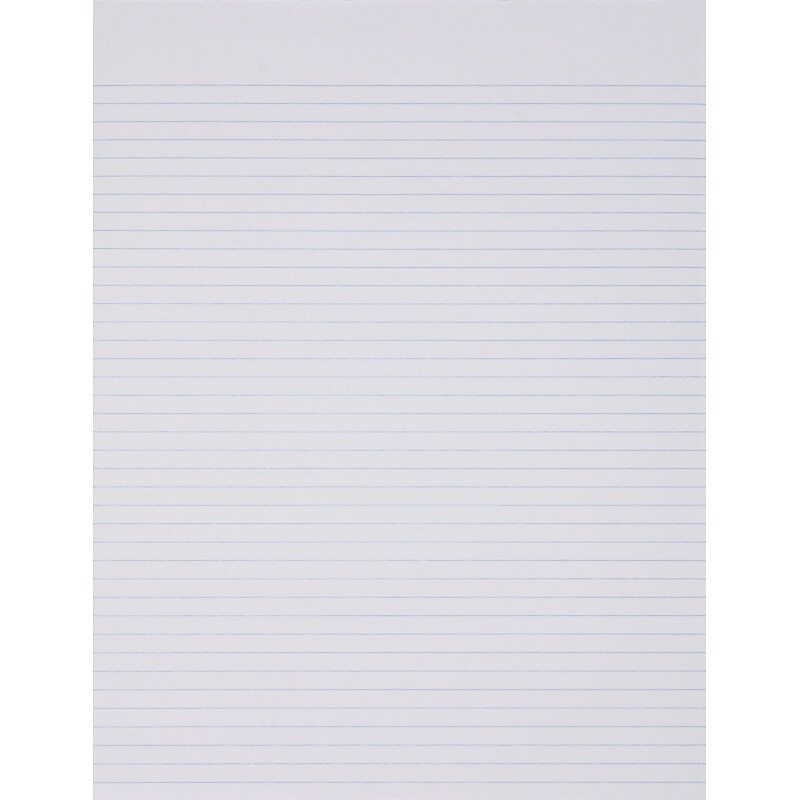 Ampad Evidence, 8-1/2" x 11", White, Glue-Top Writing Pad, Narrow Ruled, Dozen (21-118) image 1