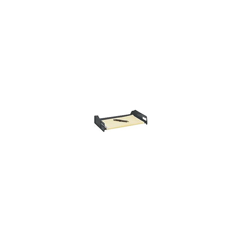 Rubbermaid Stackable® Tray, Side-Load Legal Size, Black image 1