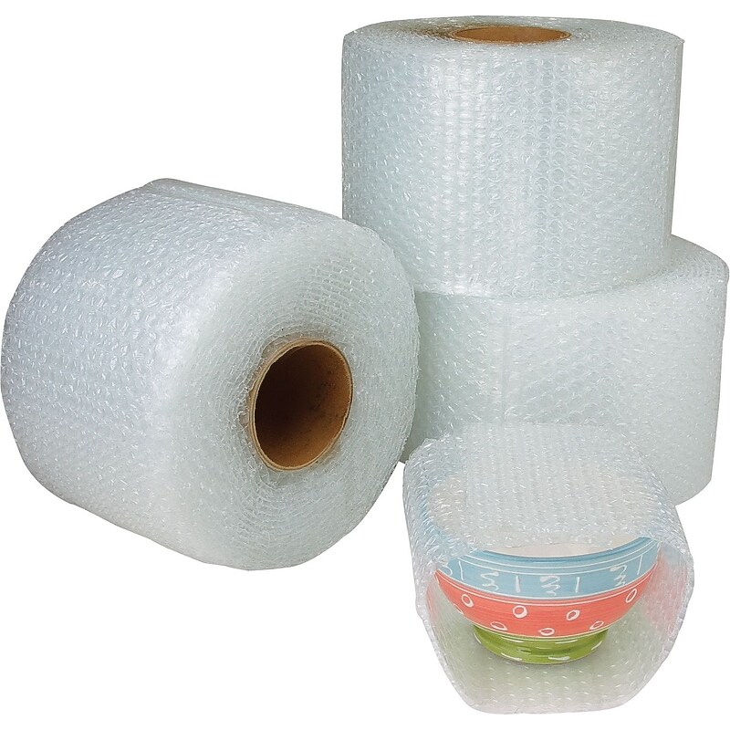 3/16" Cohesive Bubble Roll with Dispenser, 12" x 175' (BDCO31612) image 1